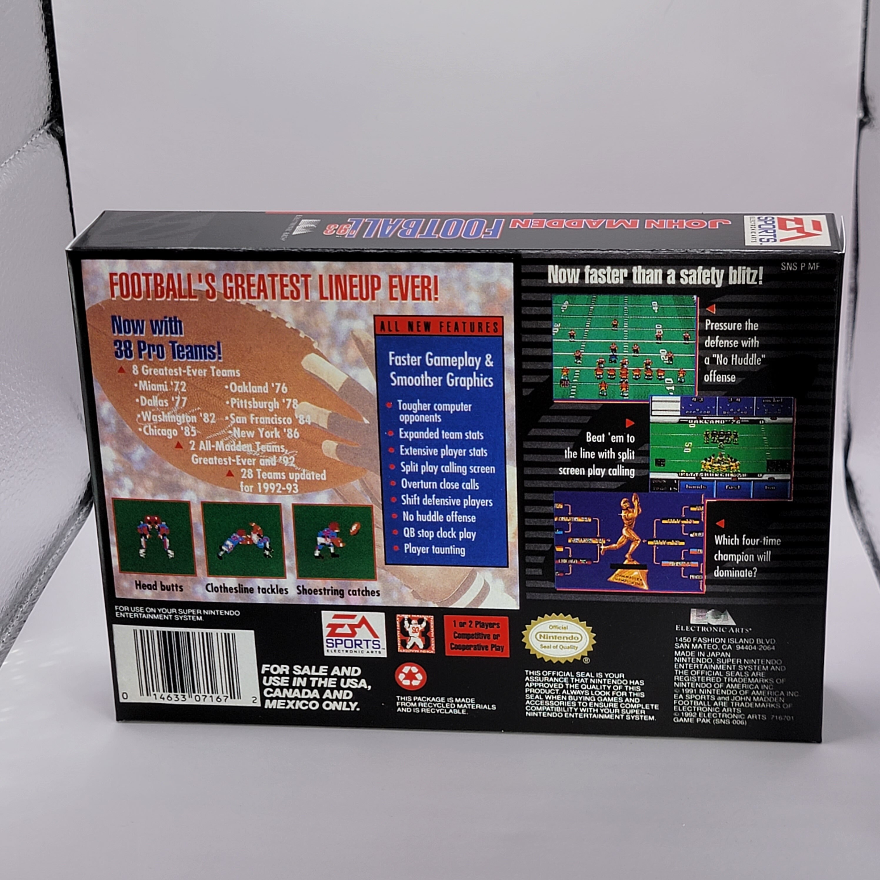 John Madden Football 93 | NTSC | Super Nintendo | SNES | En