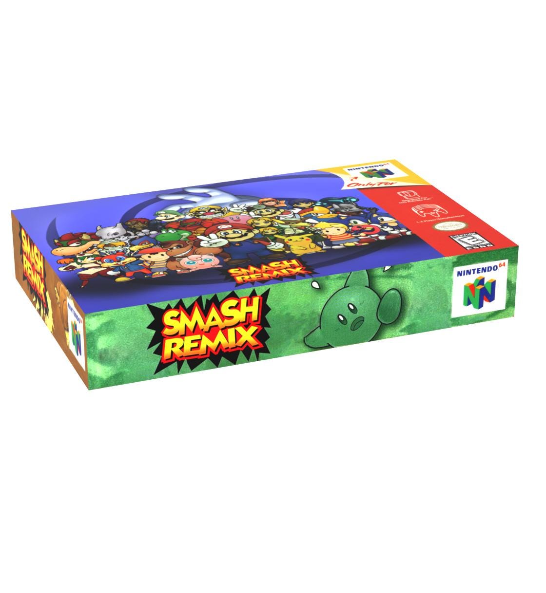 Smash Remix | NTSC | Nintendo 64 | N64 | En | Reproduction Box and