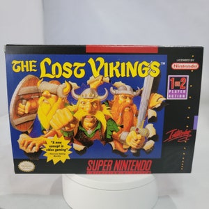 The Lost Vikings | NTSC | Super Nintendo | SNES | En | Reproduction Box and Inner Tray