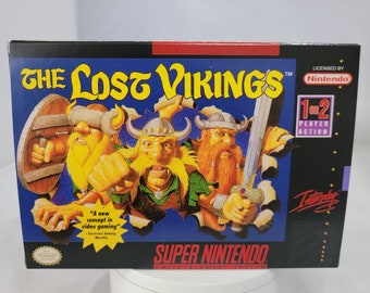 De förlorade vikingarna | NTSC | Super Nintendo | SNES | En | Reproduktionslåda och innerfack