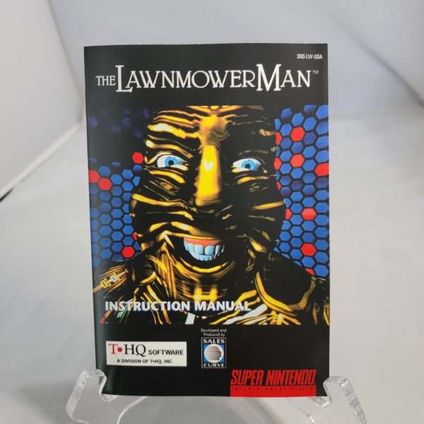 The Lawnmower Man | NTSC | Super Nintendo | SNES | En | User Instruction Manual