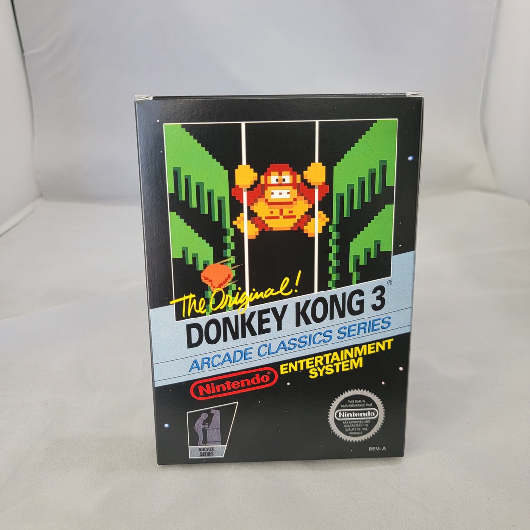 Donkey Kong 3 | NTSC | Nintendo | NES | En | Reproduction Box - Etsy