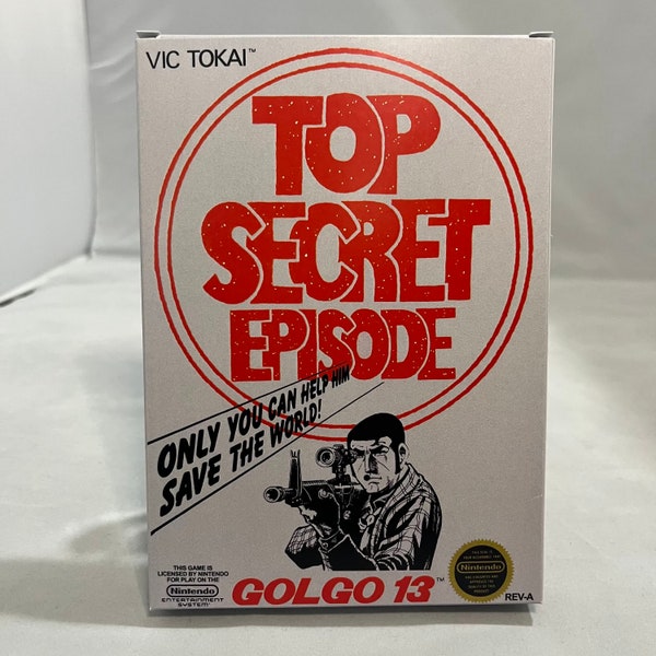 Golgo 13 Top Secret Episode | NTSC | Nintendo | NES | En | Reproduction Box