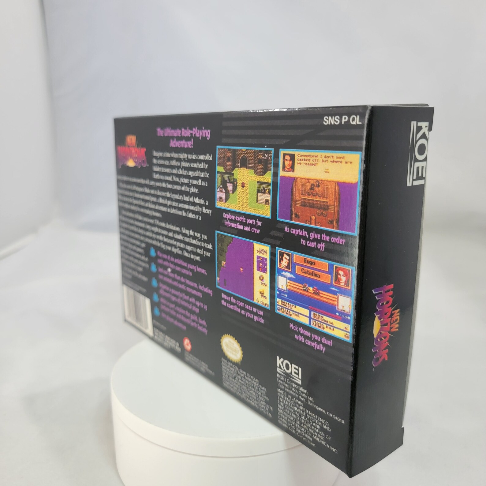 New Horizons | NTSC | Super Nintendo | SNES | En | Reproduction Box and ...