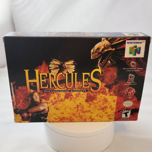 Hercules The Legendary Journeys | NTSC | Nintendo 64 | N64 | En | Reproduction Box and Inner Tray