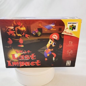 Super Mario 64 Last Impact | NTSC | Nintendo 64 | N64 | En | Reproduction Box and Inner Tray