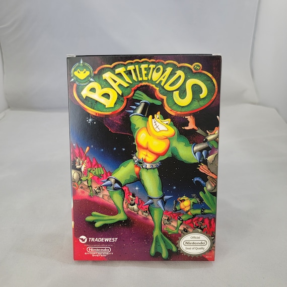 Battle e 英語版 box 1970072 Battletoads | NTSC | Nintendo | NES | En | Reproduction Box - Etsy