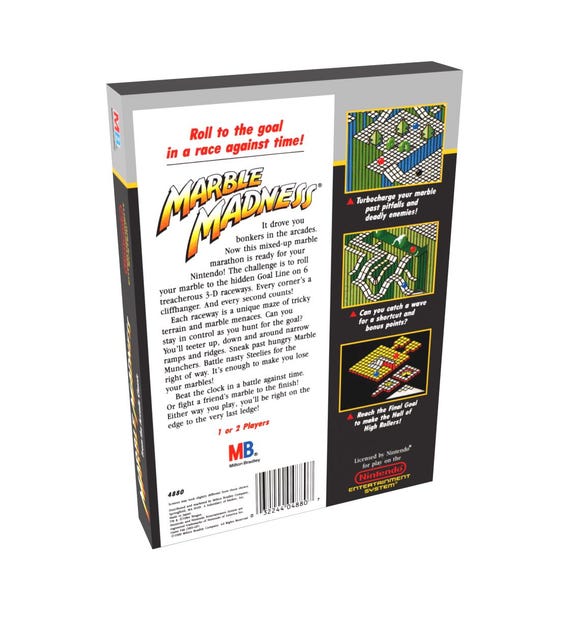 Marble Madness | NTSC | Nintendo | NES | En | Reproduction Box - Etsy