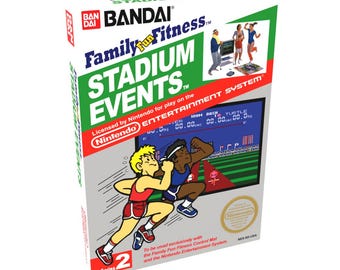 Stadium Events | NTSC | Nintendo | NES | En | Reproduction Box