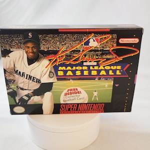 Ken Griffey Jr Major League Baseball | NTSC | Super Nintendo | SNES | En | Reproduction Box and Inner Tray