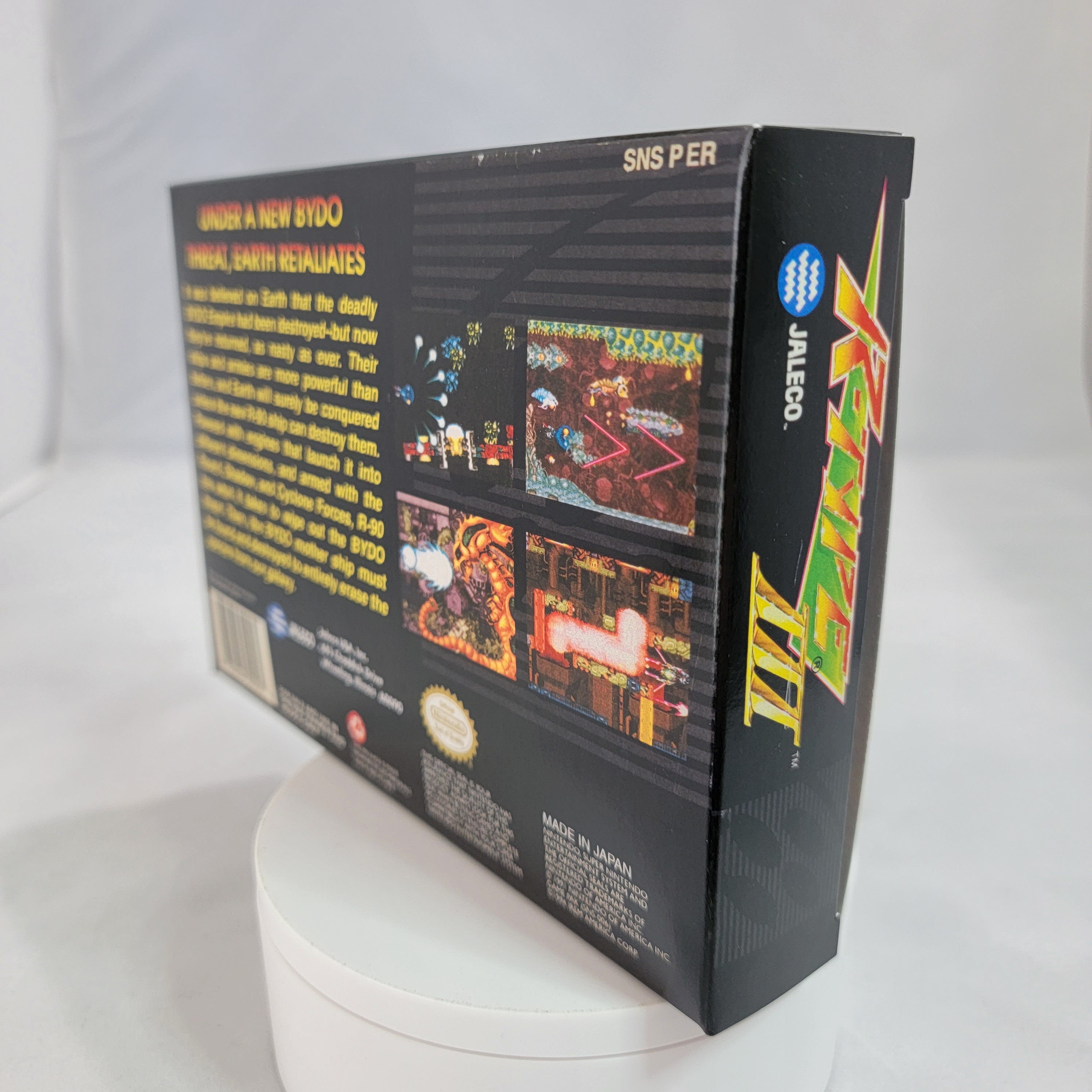 R-type 3 | NTSC | Super Nintendo | SNES | En | Reproduction Box and ...