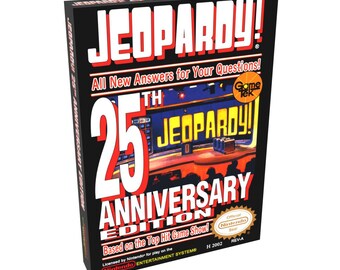 Jeopardy! 25th Anniversary | NTSC | Nintendo | NES | En | Reproduction Box