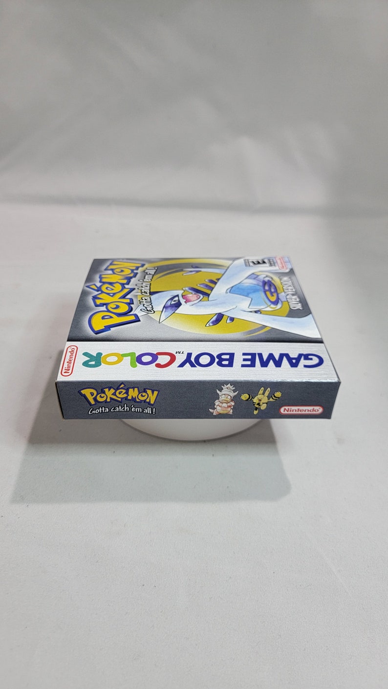 Pokemon Silver Gameboy Color Box Pokemon Silver | NTSC | Gameboy Color | GBC | En | Reproduction Box and ...