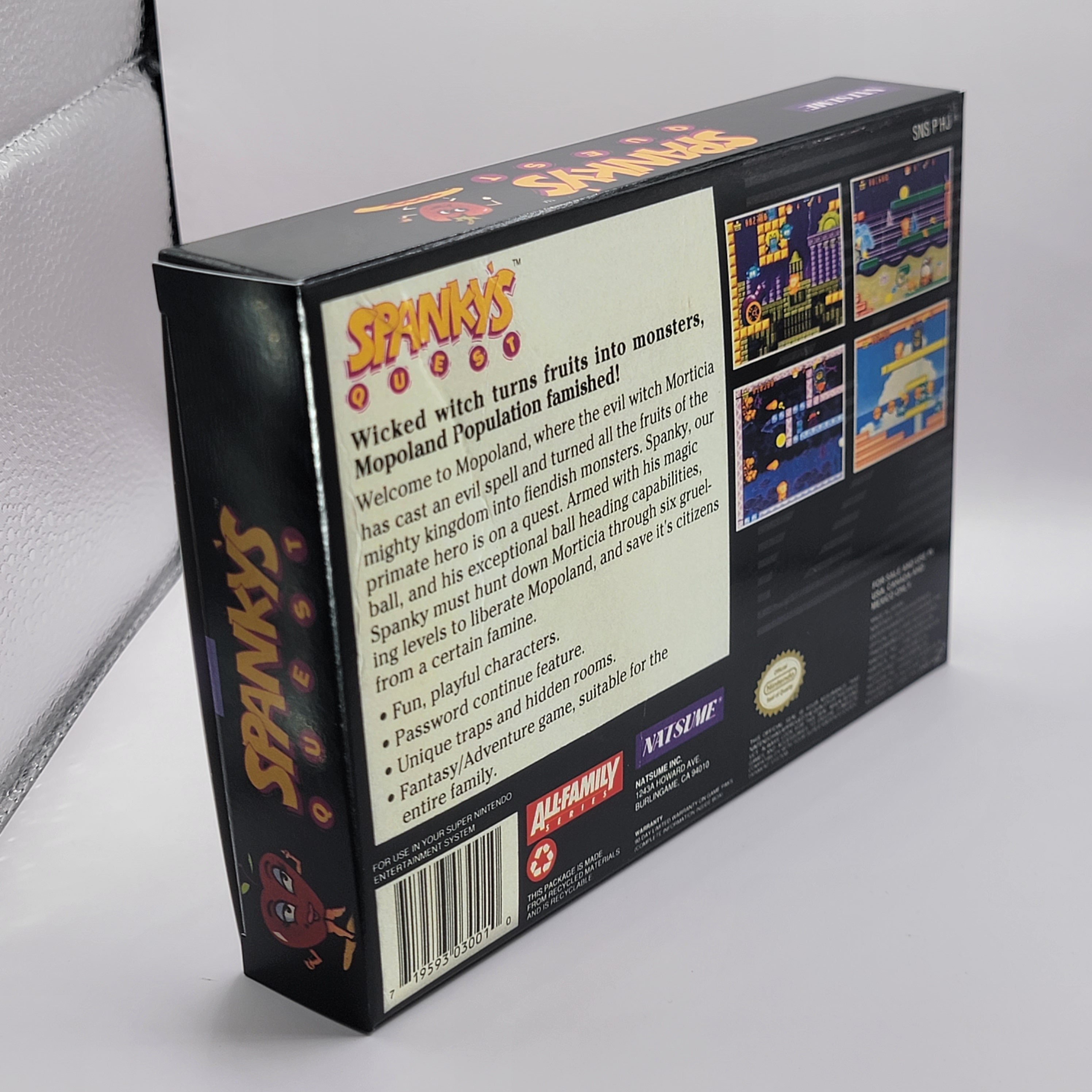 Spanky's Quest | NTSC | Super Nintendo | SNES | En | Reproduction