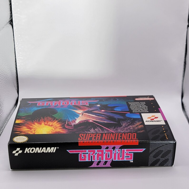 Gradius 3 | NTSC | Super Nintendo | SNES | En | Reproduction Box and ...