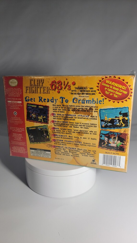 Clay Fighter 63 1/3 | NTSC | Nintendo 64 | N64 | En | Reproduction