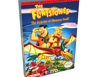 The Flintstones The Surprise at Dinosaur Peak | NTSC | Nintendo | NES | En | Reproduction Box