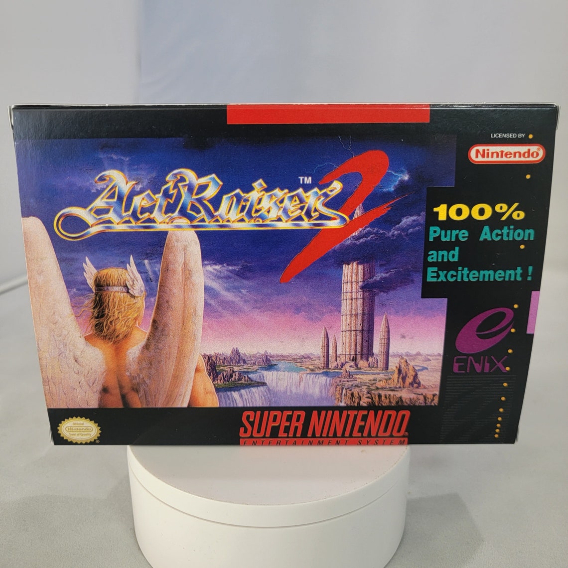 Act Razer Actraiser 2 | NTSC | Super Nintendo | SNES | En | Reproduction Box and ...