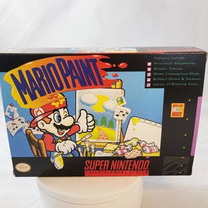 Mario Paint | NTSC | Super Nintendo | SNES | En | Reproduction Box and Inner Tray