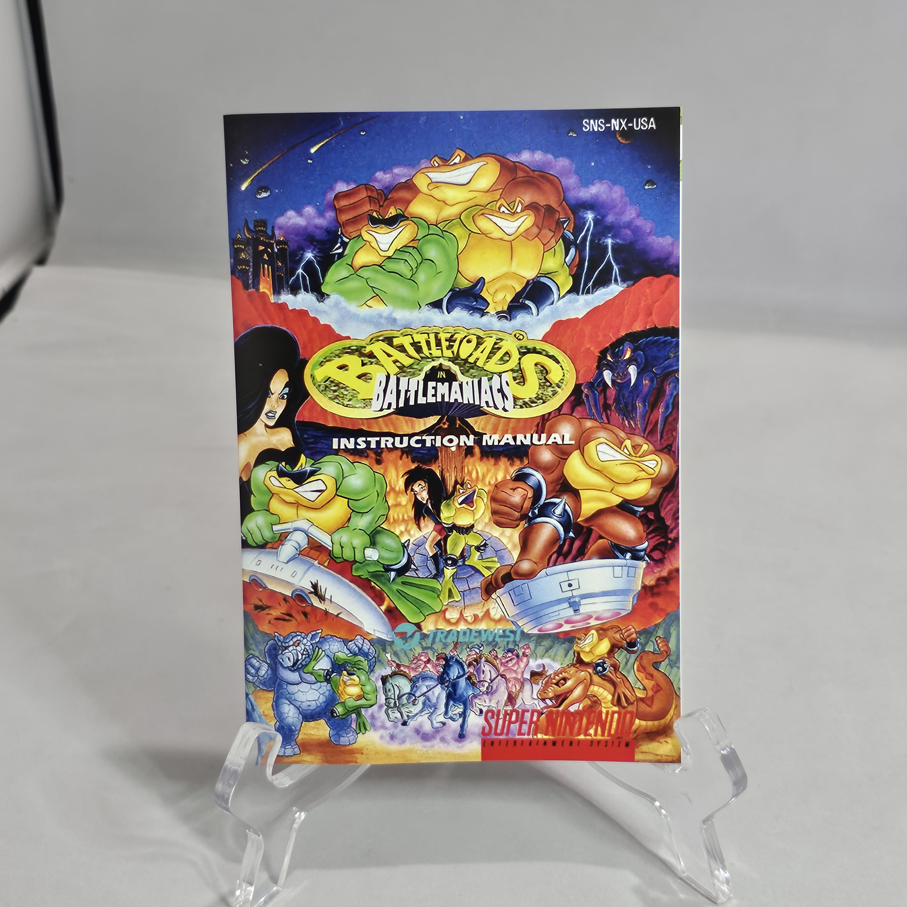 Battletoads in Battlemaniacs NTSC Super Nintendo SNES En User Instruction  Manual - Etsy