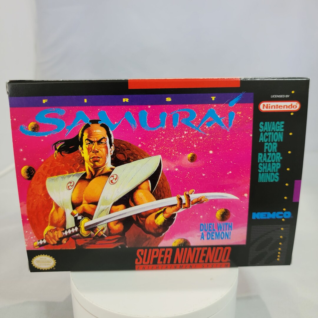 廃盤品 SAMURAIプレート他3枚セット First Samurai | NTSC | Super Nintendo | SNES | En | Reproduction