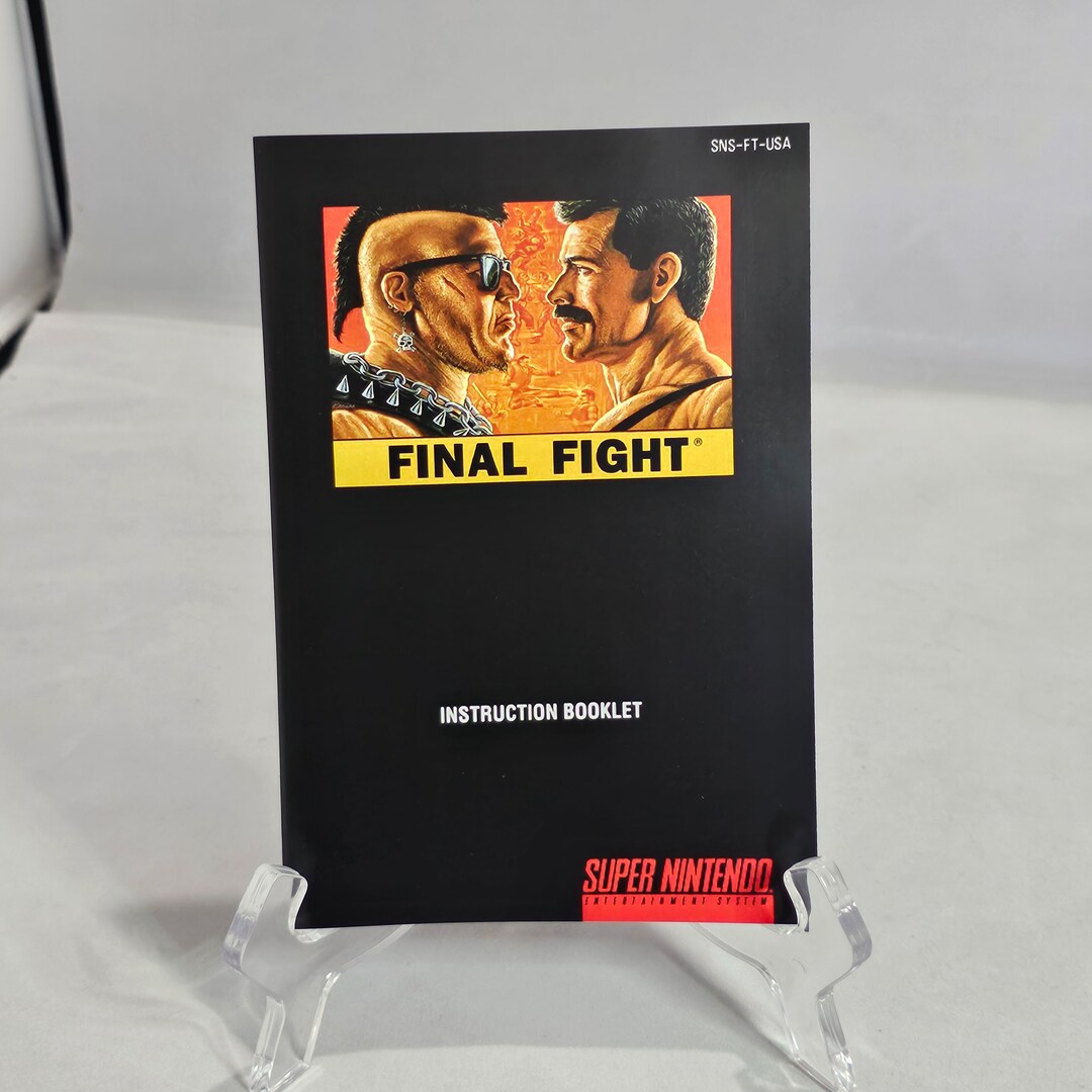 Final Fight | NTSC | Super Nintendo | SNES | En | User Instruction ...
