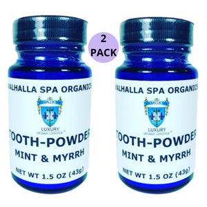 Twin Pack Tooth Powder With Mint and Myrrh Gum
