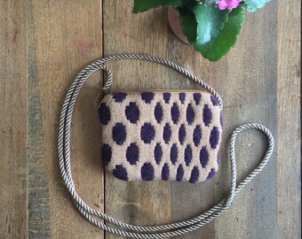 Polka Dot Crossbody Bag | Wool, bamboo