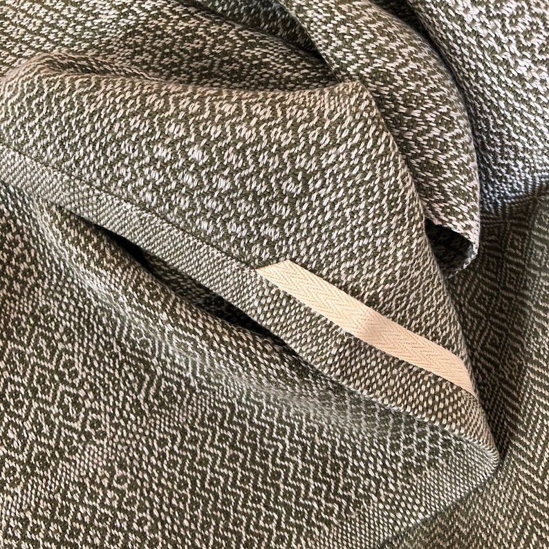 Linge à vaisselle tissé à la main Coton lin chanvre sergé Etsy