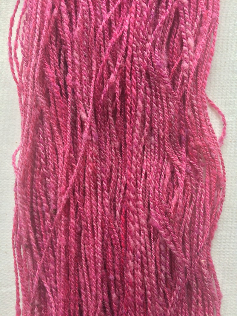 Sock Yarn Hand-dyed Yarn Natural Yarn Sport Weight Yarn Hand-Dyed Handspun Wool Yarn Pink Yarn Southdown Sheep Yarn