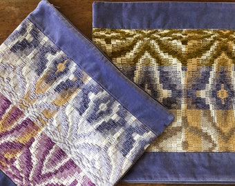 Handwoven Pillow Cover | Pillow case, throw pillow, velvet, chenille, cotton, hemp, rayon
