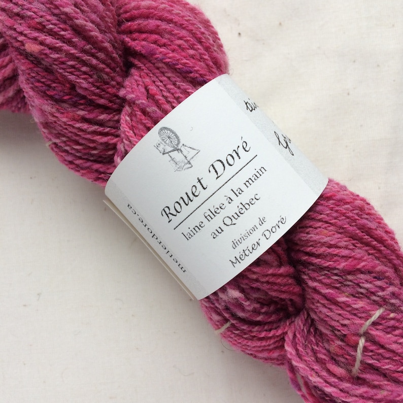 Sock Yarn Hand-dyed Yarn Natural Yarn Sport Weight Yarn Hand-Dyed Handspun Wool Yarn Pink Yarn Southdown Sheep Yarn