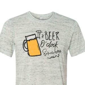 It&#39;s Beer O&#39;Clock shirt, Beer t-shirt, Beer lover gift, Beer lover tee, Gift for her, Gift for him, Gift for beer drinkers, Novelty shirt