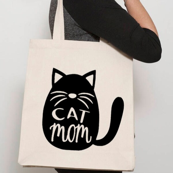 Cat mom tote - Crazy cat lady - Cat mama - Funny cat tote - Cat lover tote - Cat tote - Cat lover gift - Cat mom gift - Mother of cats