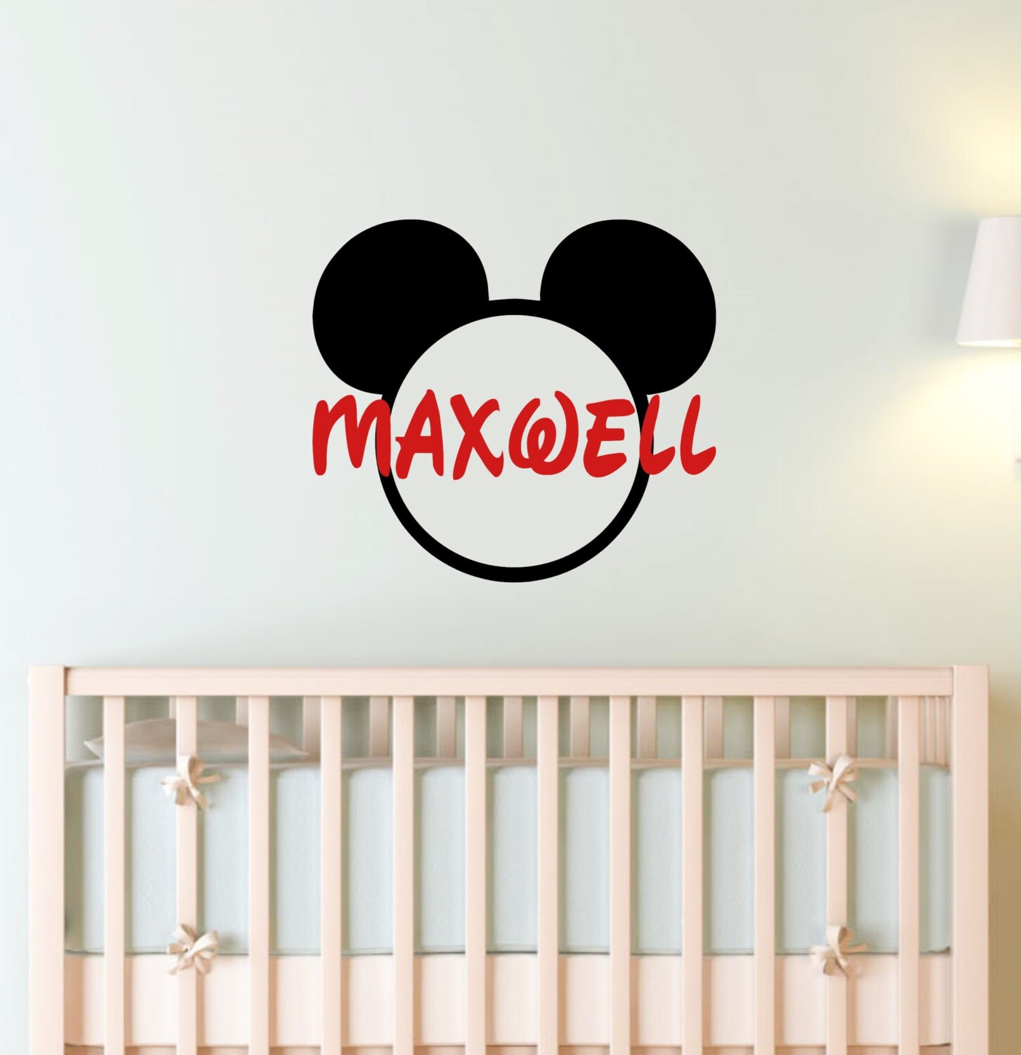 Personalized Mickey Mouse decal wall vinyl decal home Etsy
