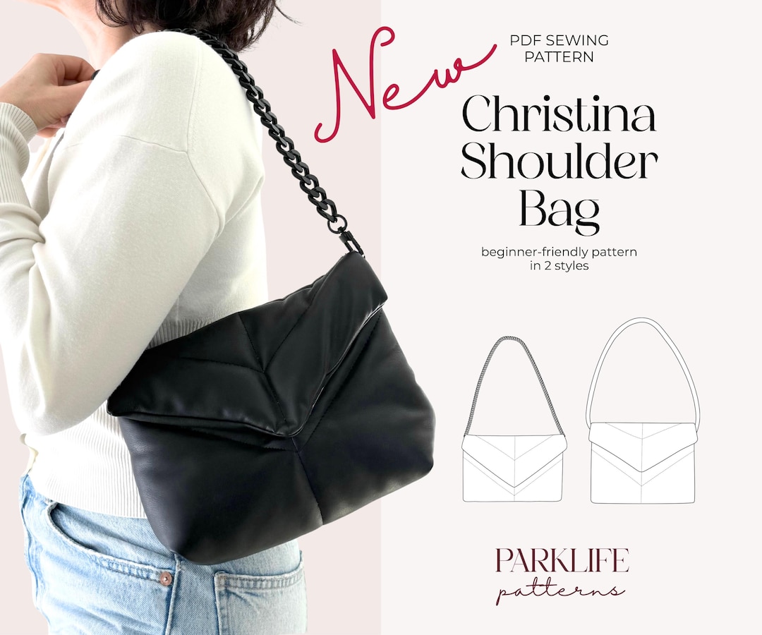 Beginner Bag Sewing Pattern PDF, Easy Purse Sewing Pattern, Flap ...