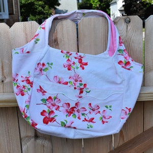 Hand Painted Upcycled Shopping Bag Tote – Urban Bling