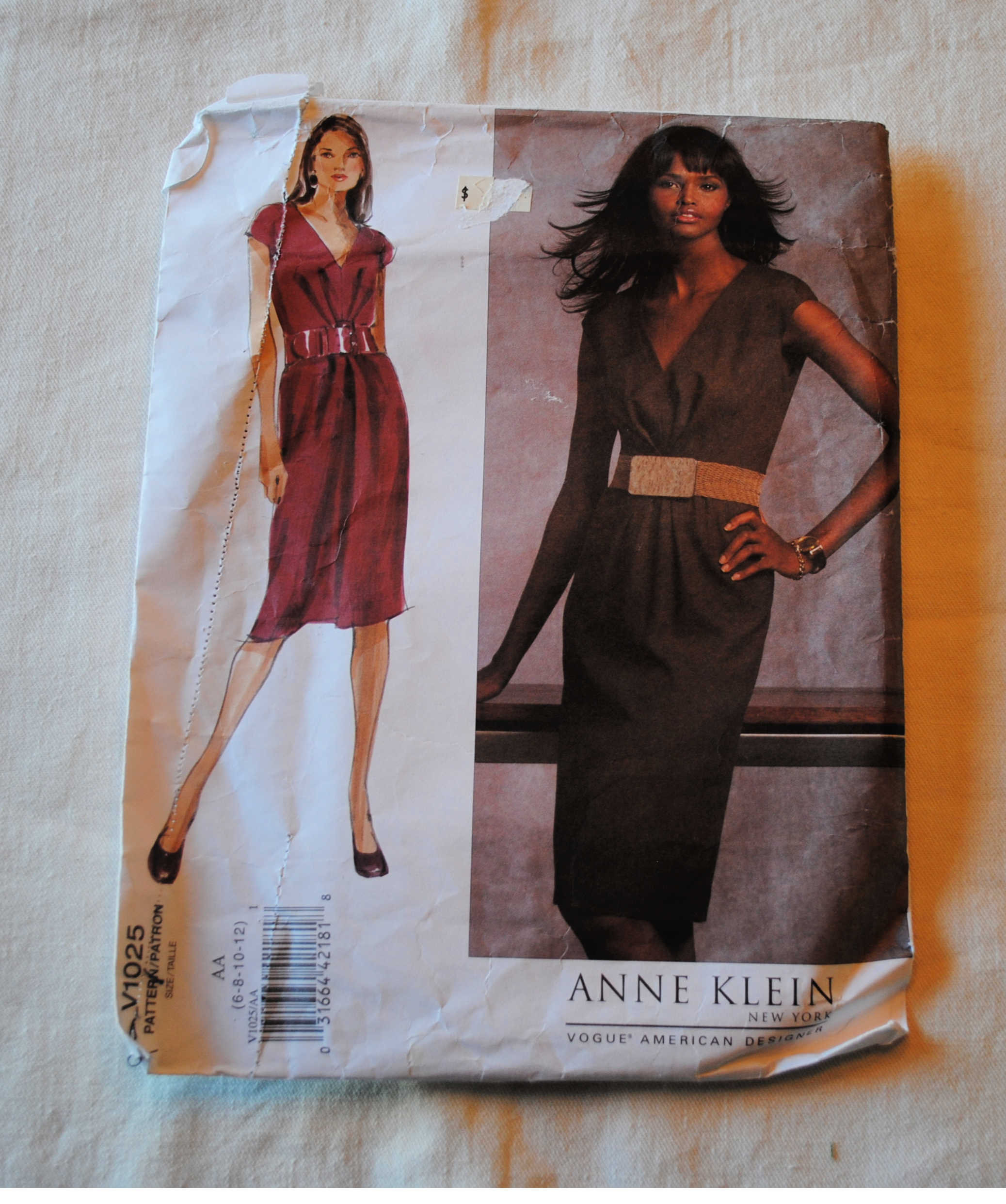 【在庫処分大特価!!】 Size 6 Designer American Pattern Sewing 1025 Vogue 12 10 8 和洋裁材料