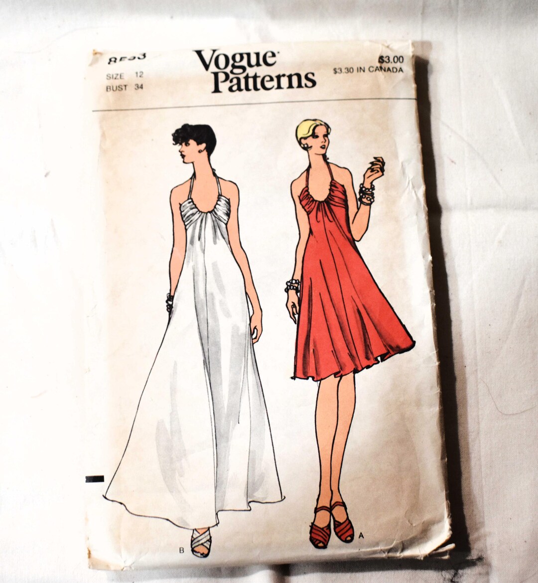 Size 12, UNCUT 1960s Vogue 8533 Sewing Pattern, Misses Drawstring ...