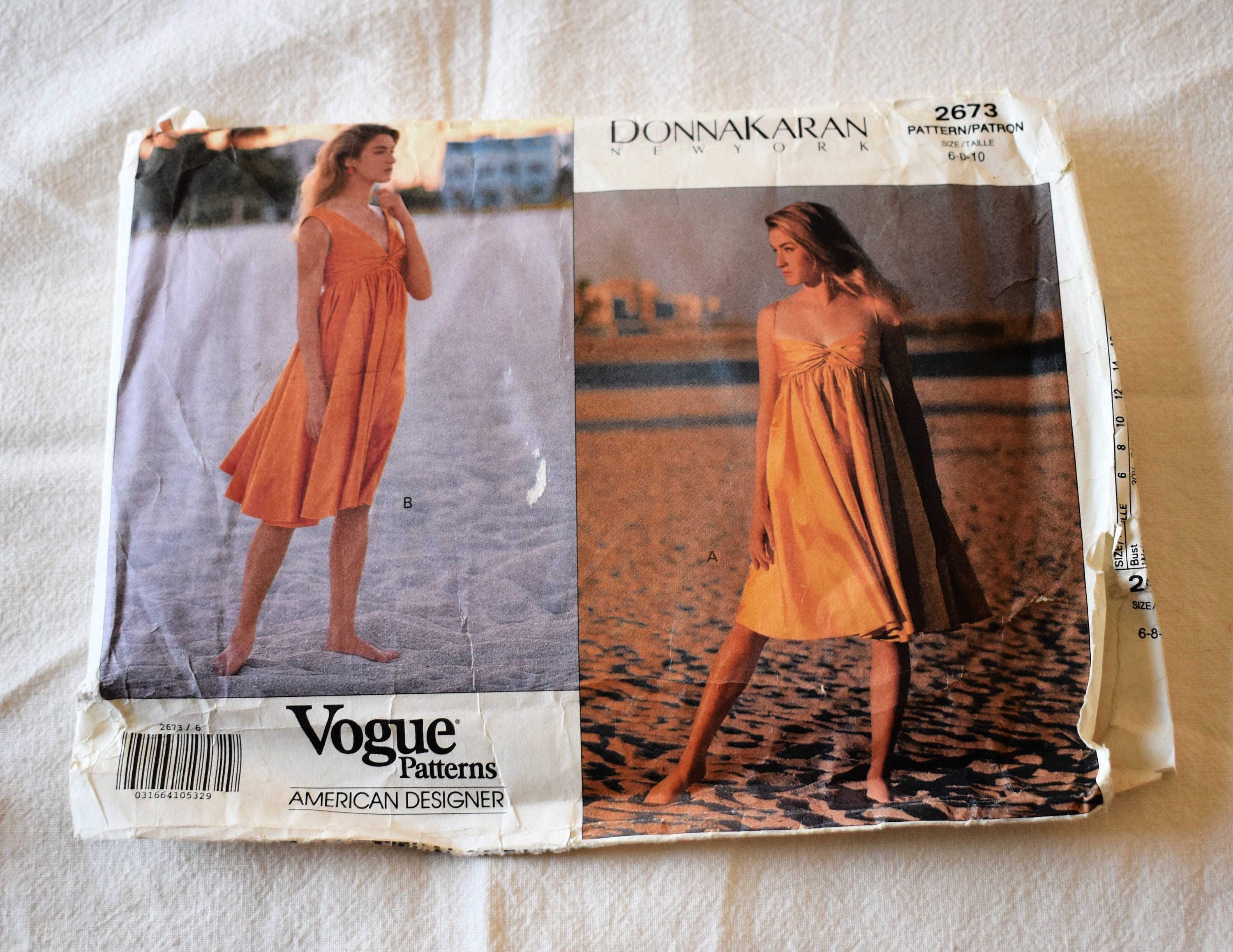 Vintage 1990s Vogue American Designer Donna Karan New York dress