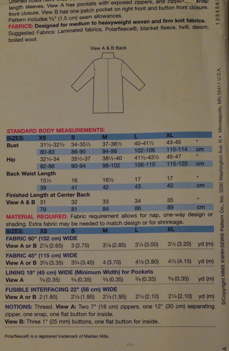 Size Xs S M L Xl Kwik 38 Sewing Pattern Misses Jacket Coat Off Centered Zipper Or Button Bust 31 32 34 36 37 38 40 41 43 45 Uncut Dollhouse Making Kits How To Deshpandefoundationindia Org