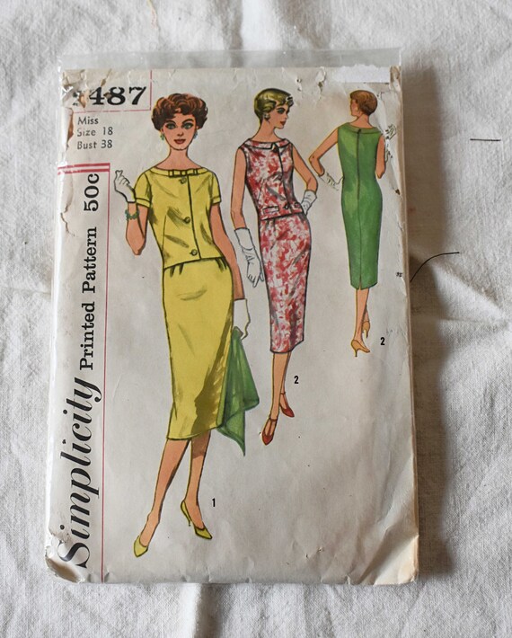Chemise top dress 1950s
