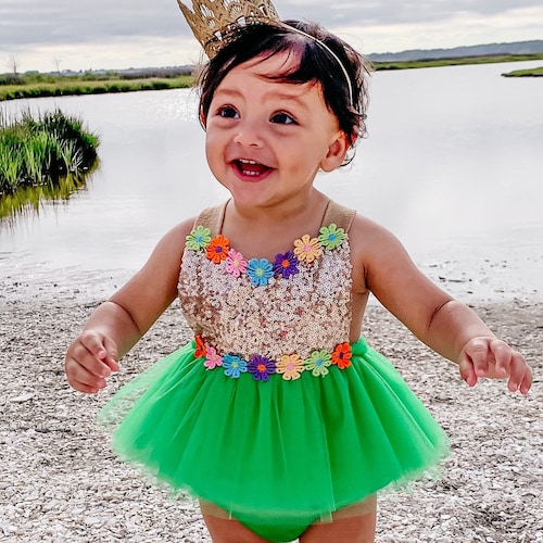 Luau 1st Birthday Girl Outfit First Birthday Skirt Set Etsy