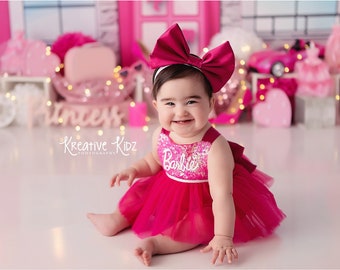 baby girl barbie frocks