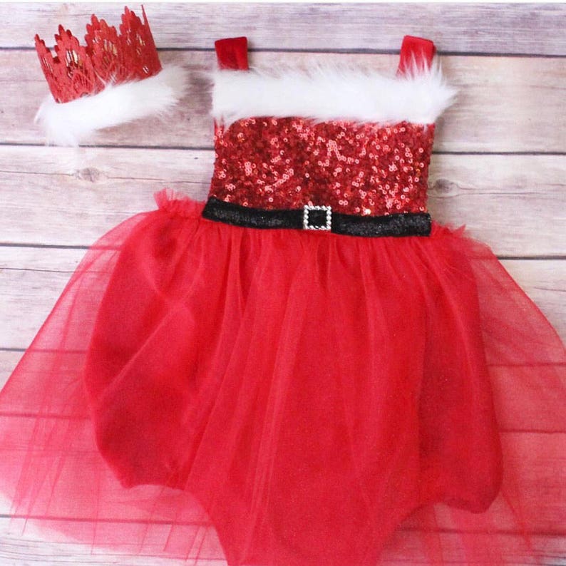 newborn christmas dress girl