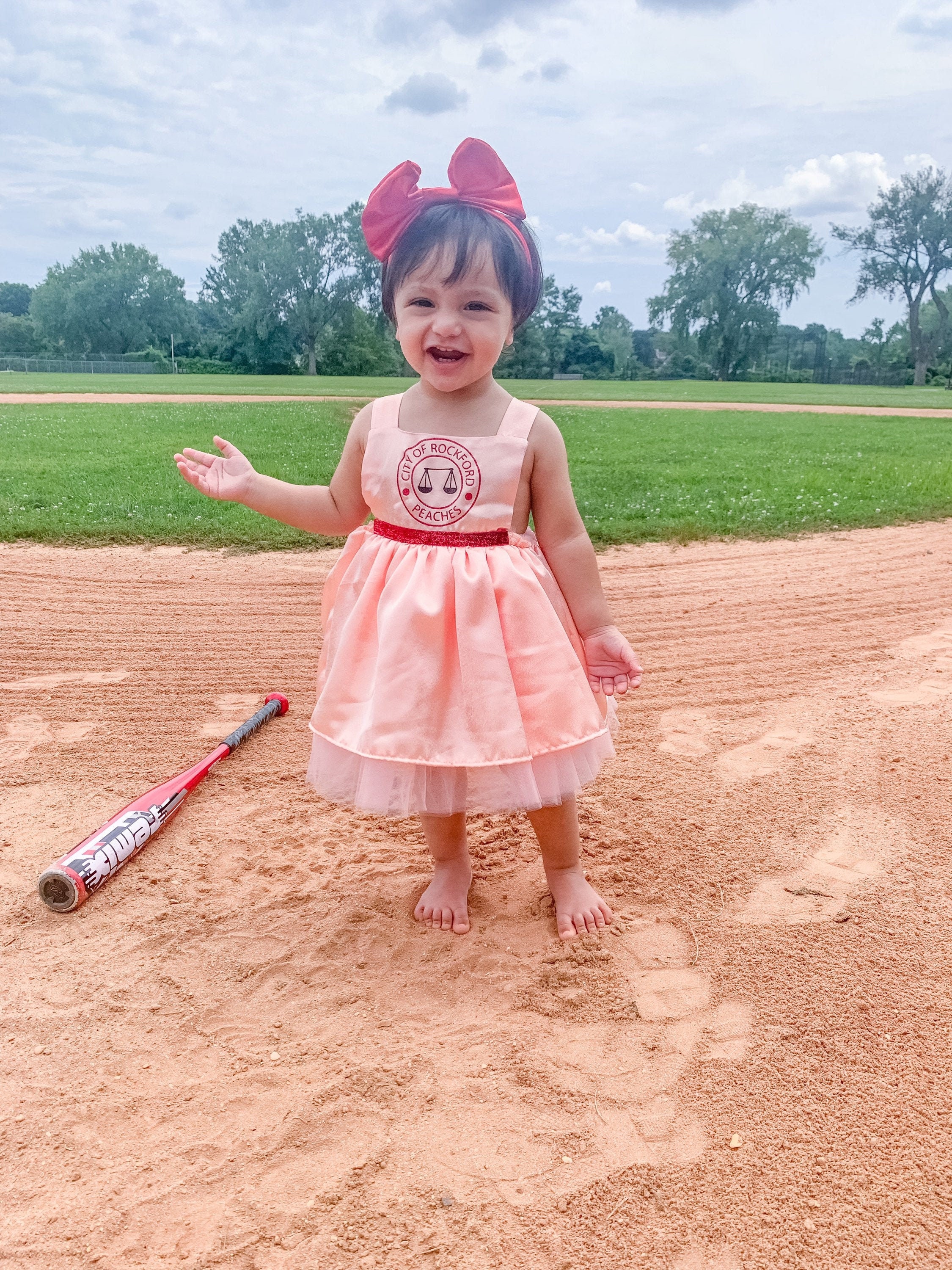 A League of Their Own Rockford Peaches Cosplay Baseball Hat Cap Red Color  Womens Costume Props Embroidery R Hip Hop Female Cap