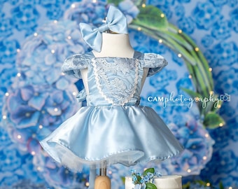 Blue Princess Tutu Dress, Royal Princess Costume, Princess Costume for Babies