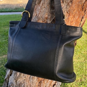 Coach Vintage Black Soho Zip XL Tote Carryall Bag / Coach 4155 - Etsy