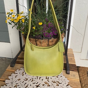 Vintage Coach Kiwi Leather Ergo Mini Zip Shoulder Bag 9020 - Etsy