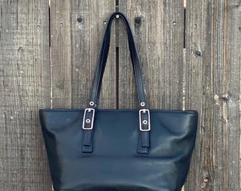 Coach Vintage Black Soho Zip XL Tote Carryall Bag / Coach 4155 - Etsy